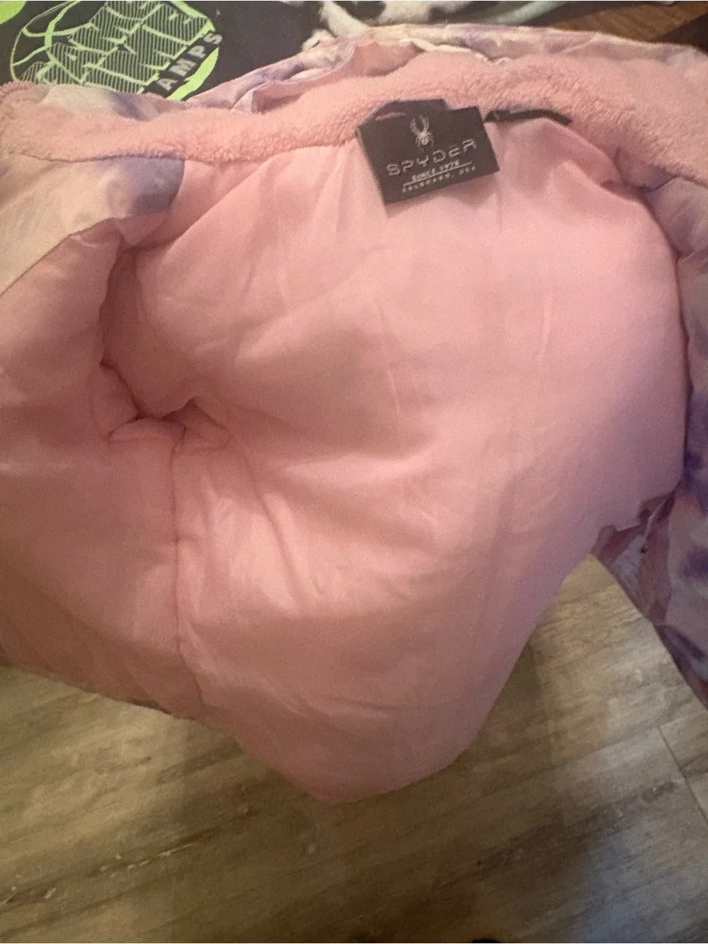 Spyder Girls Pink Purple Tie-Dye Snow Jacket and Bib Pants